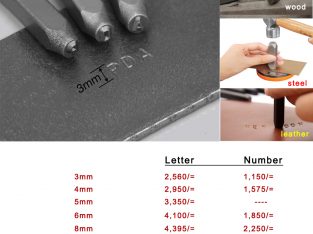 Letter and Number Punch Tool