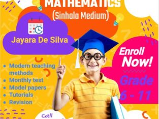 Mathematics Tuition for grade 6-11 Sinhala medium